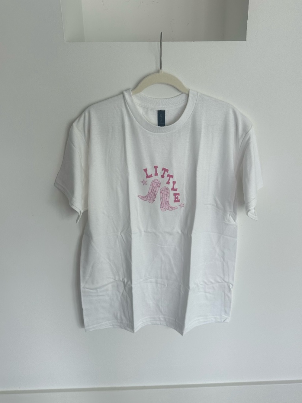 Big/Little Reveal Pink Cowgirl T-Shirt Bundle in White